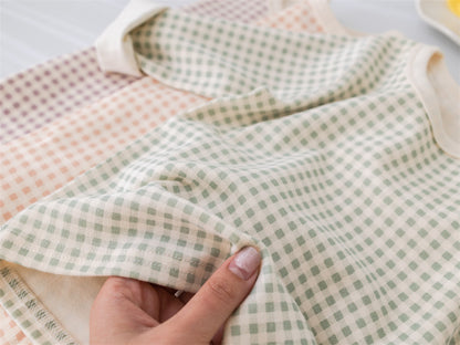 Kids Gingham Pajama Set — 100% Cotton Long Sleeve Sleepwear