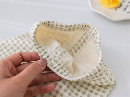 Kids Gingham Pajama Set — 100% Cotton Long Sleeve Sleepwear