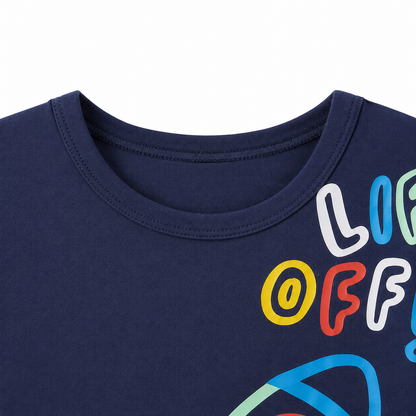 Rocket graphic detail on boys short sleeve t shirt