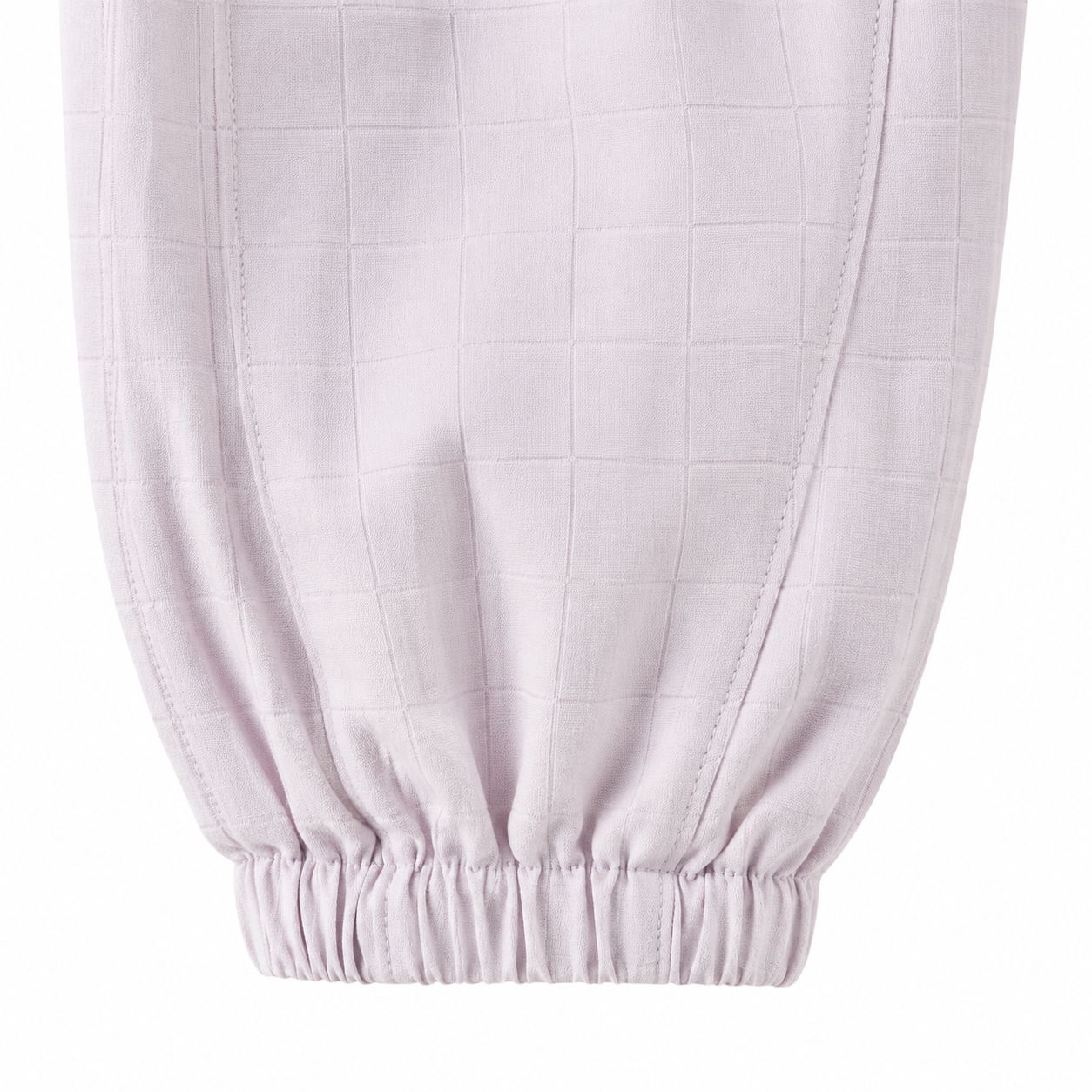 Purple girls balloon pants gathered cuff detail