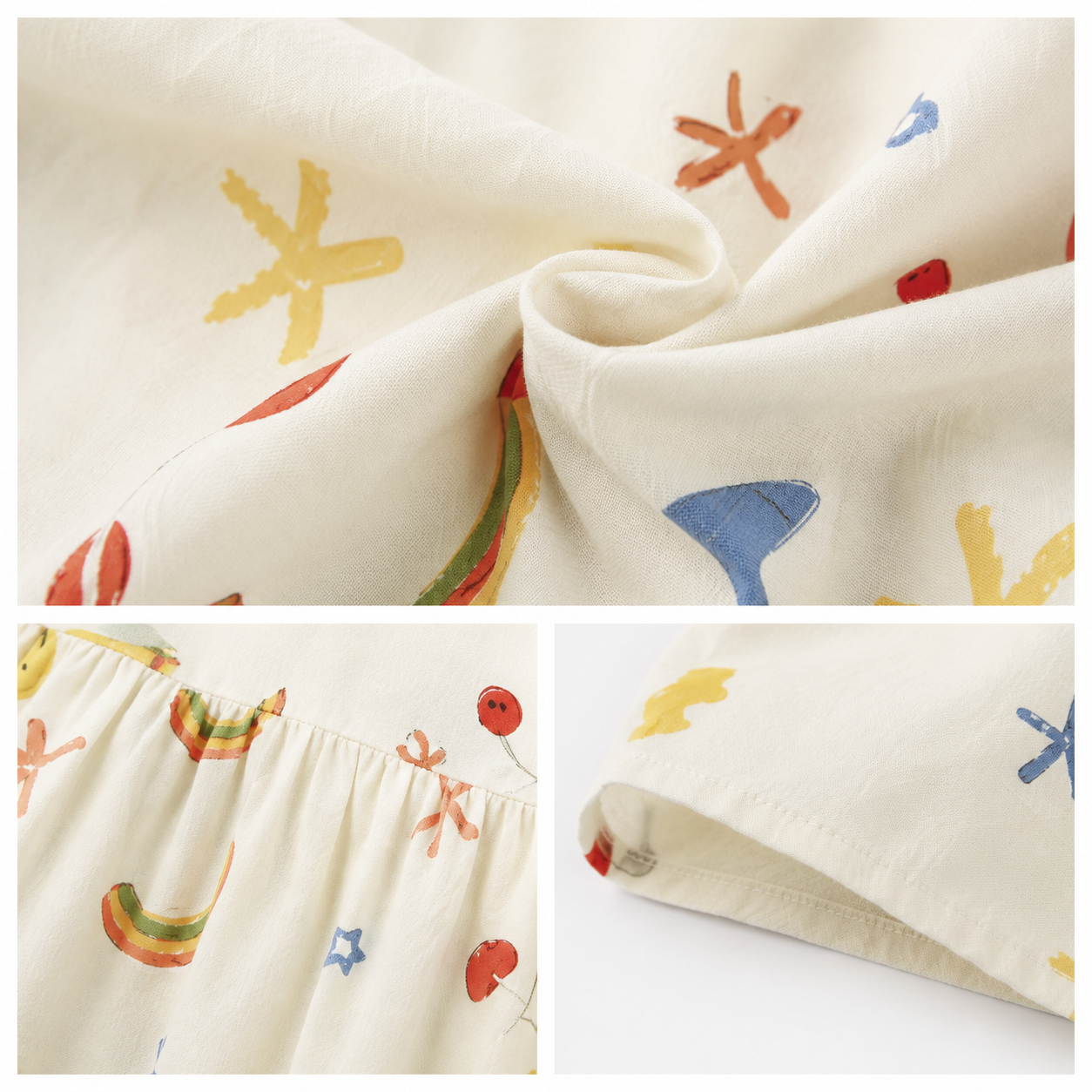 Close-up of cotton fabric texture.