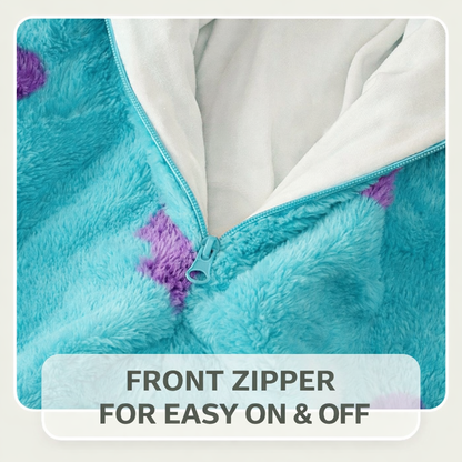 Kids Dinosaur Hooded Fleece Onesie Pajamas