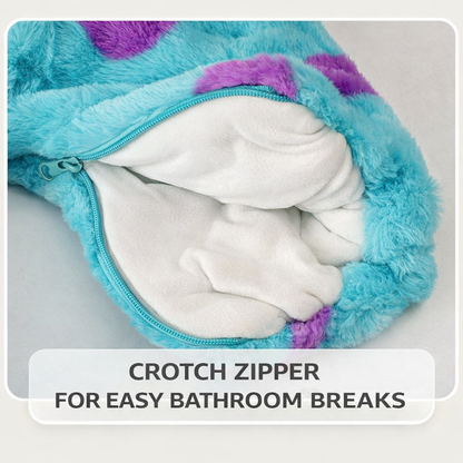 Kids Dinosaur Hooded Fleece Onesie Pajamas