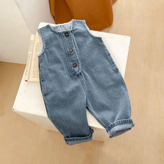 Baby Denim Sleeveless Romper for Babies & Toddlers