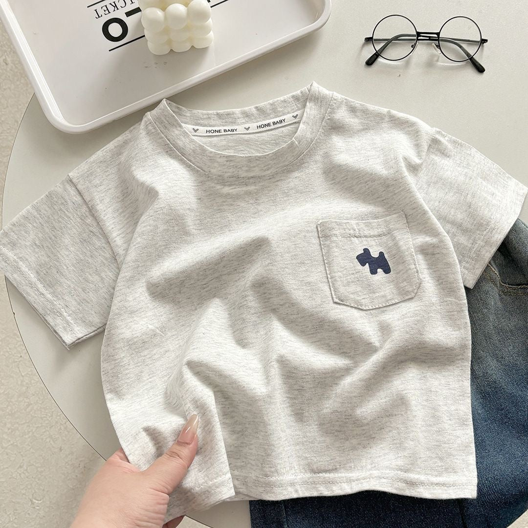 Kids Cotton Pocket T-Shirt