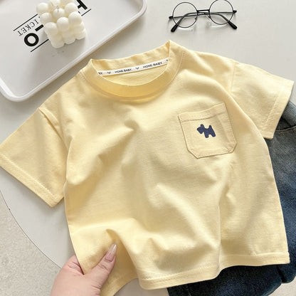 Kids Cotton Pocket T-Shirt