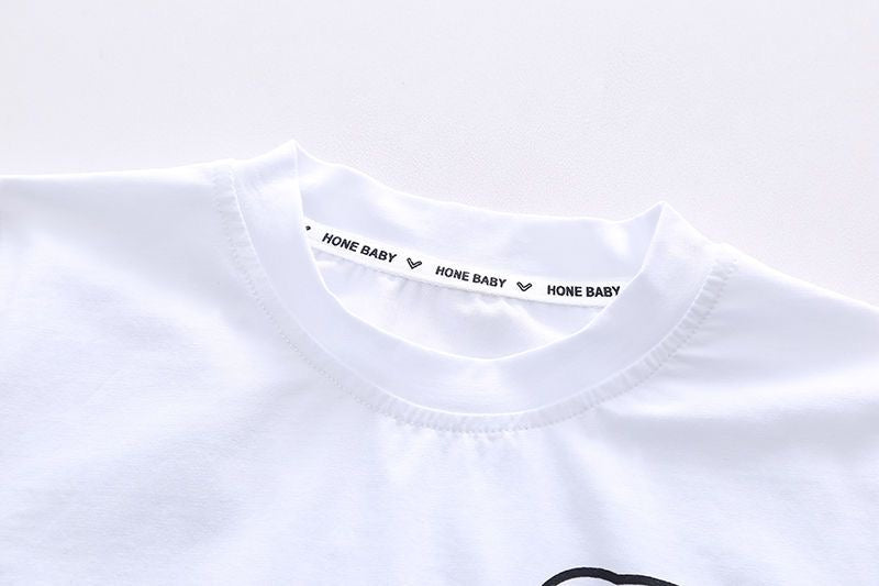 Toddler Boys Cotton Tee & Denim Shorts Set
