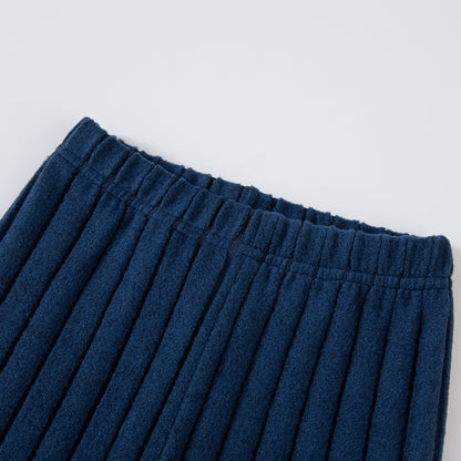 Toddler outfit featuring Rowan Ribbed Set for holiday gatherings
