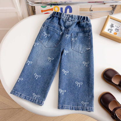 Mabel Bow Jeans girls jeans for weekend wear