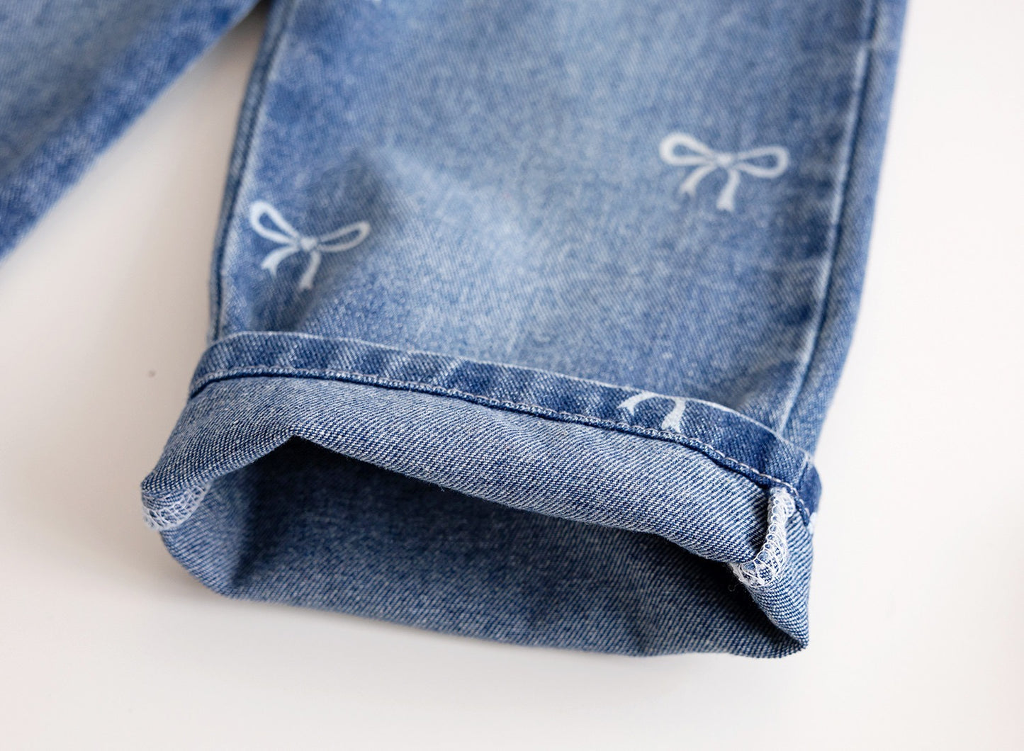 Kids pants featuring Mabel Bow Jeans for daily wear