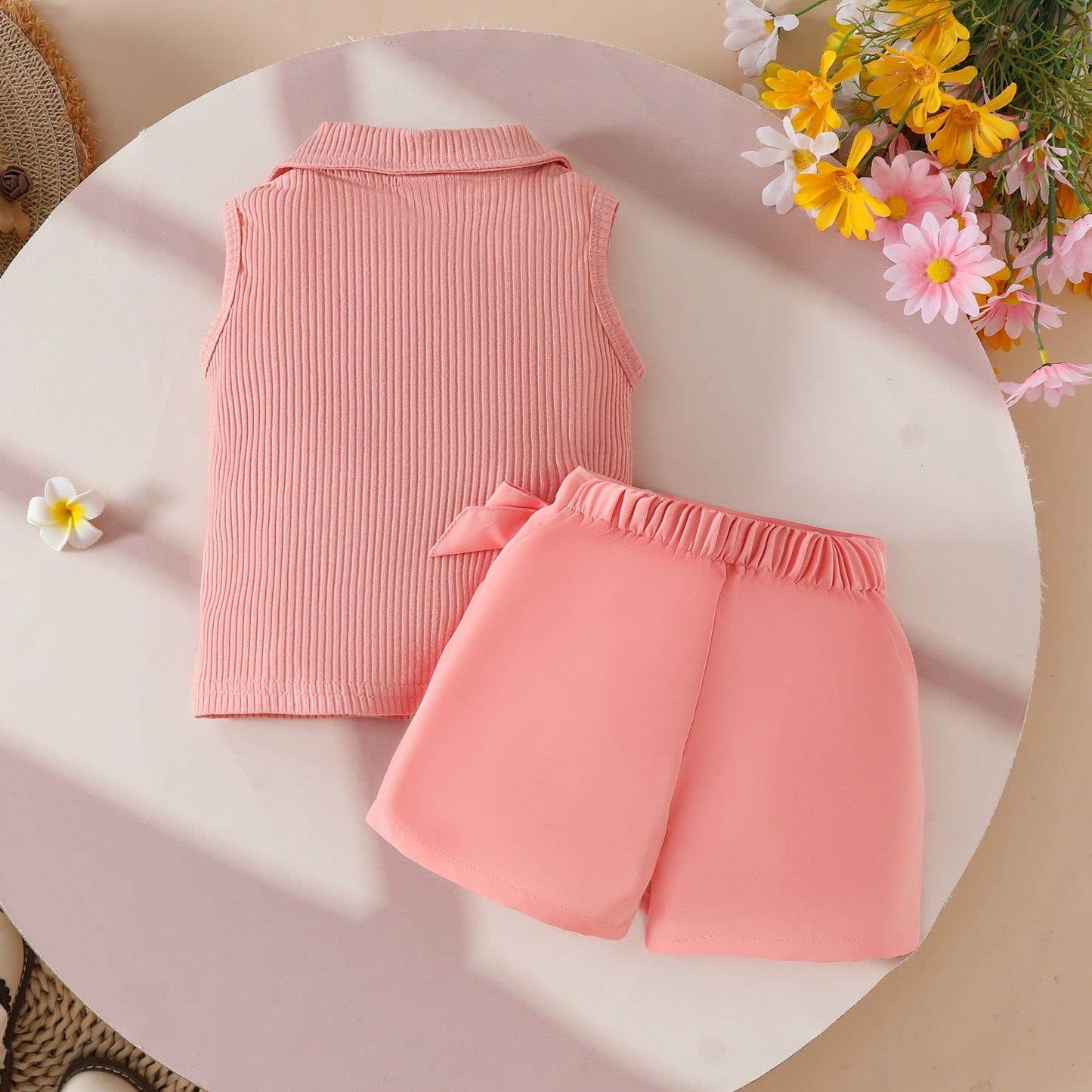 Girls daisy outfit with Lottie Daisy Set for family photos