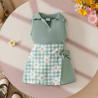 Girls summer outfit with Lottie Daisy Set for birthday parties