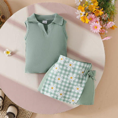 Girls party outfit with Lottie Daisy Set for weekend trips