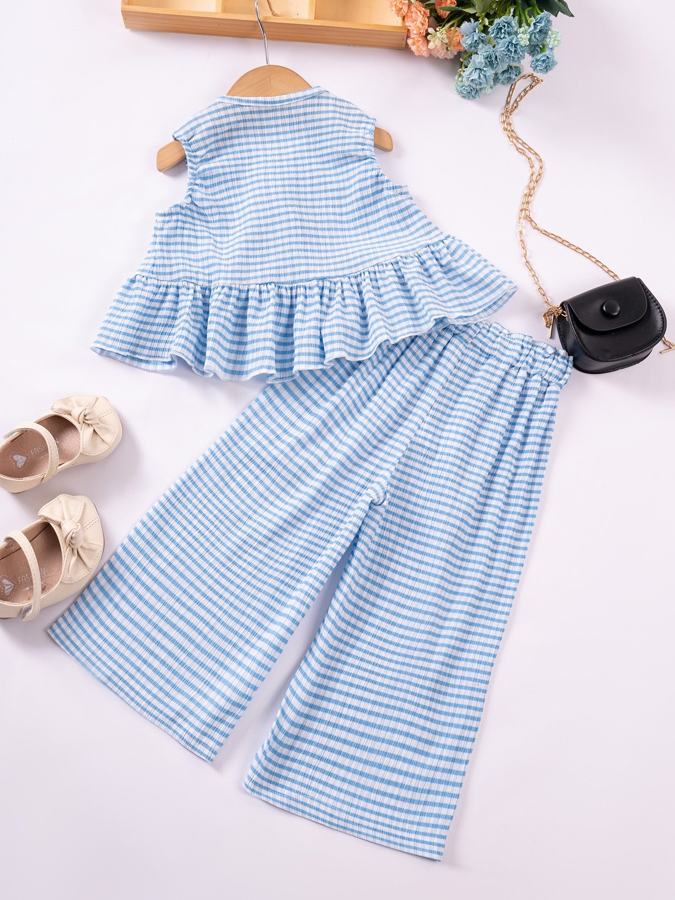Willow Gingham Set girls two-piece outfit for everyday wear