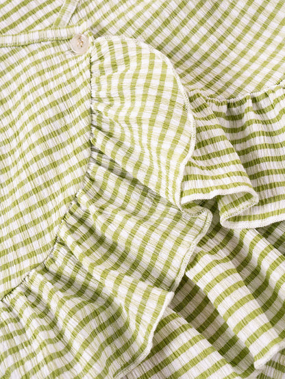 Willow Gingham Set girls two-piece outfit ideal for vacation days