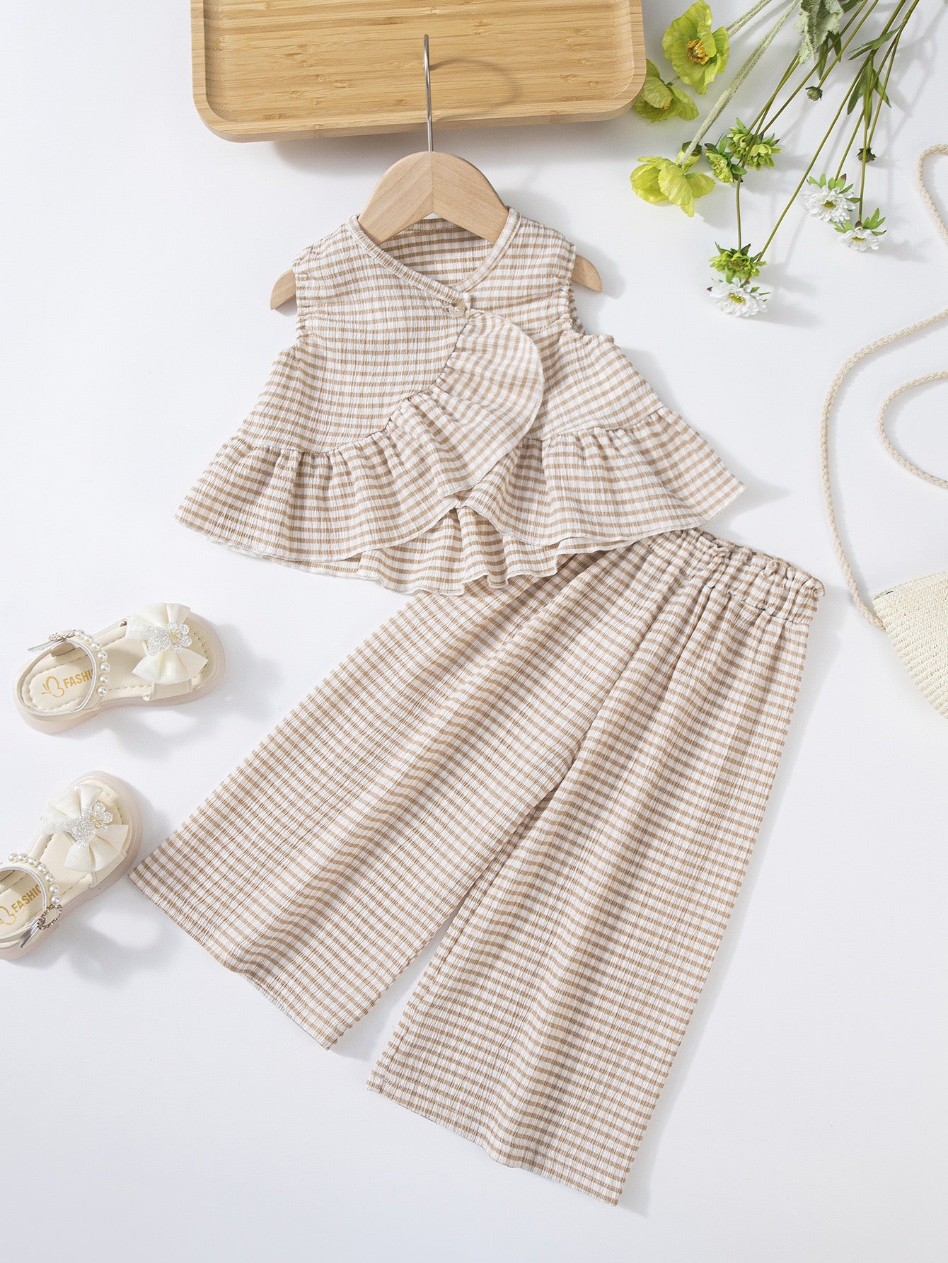 Willow Gingham Set girls party outfit ideal for family photos