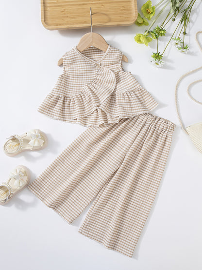 Willow Gingham Set girls party outfit ideal for family photos
