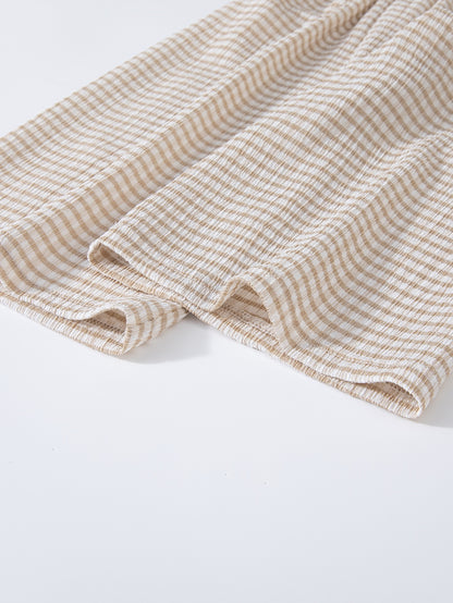 Girls matching set with Willow Gingham Set for warm weather events