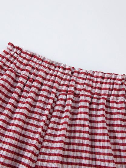 Willow Gingham Set girls party outfit suited to vacation days