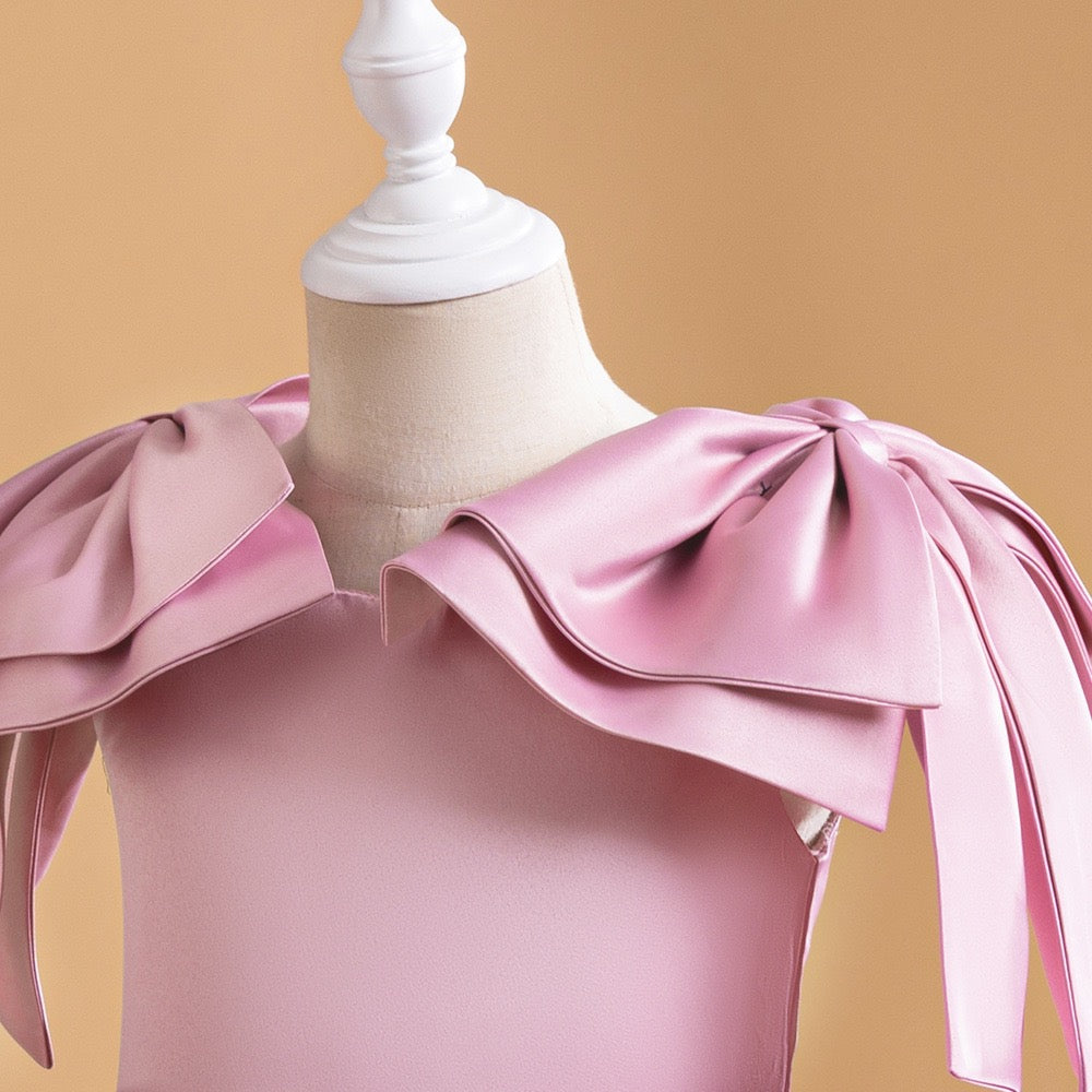 Girls party dress with Eloise Petal Dress for family photos