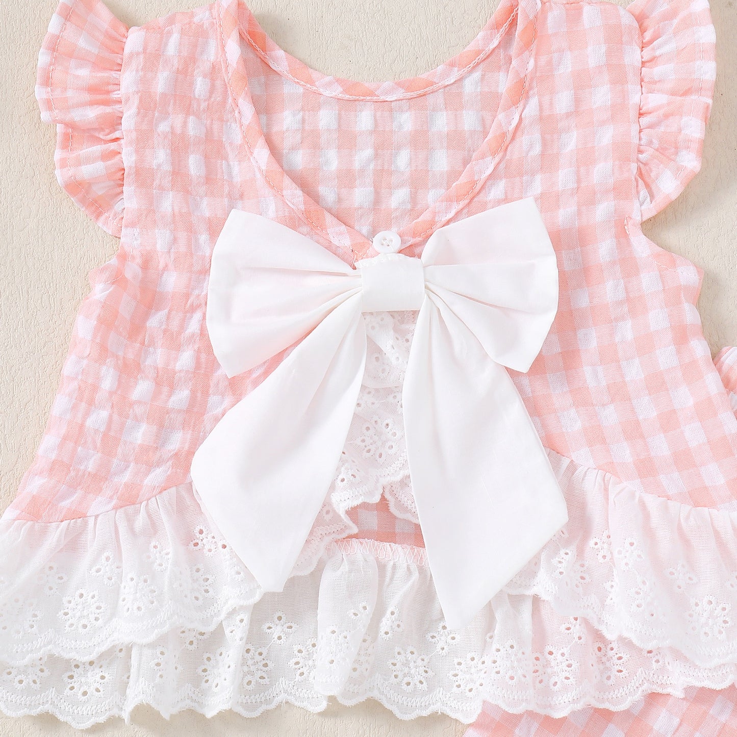 Lottie Gingham Set toddler outfit ideal for casual celebrations