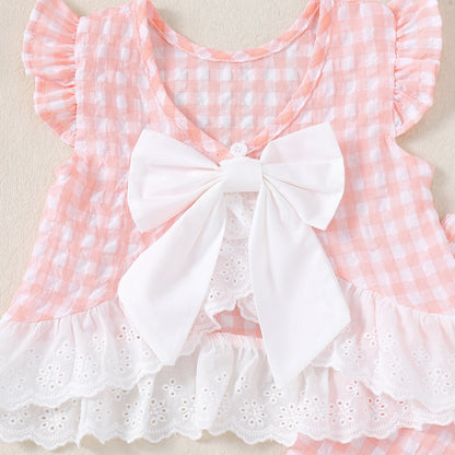 Lottie Gingham Set toddler outfit ideal for casual celebrations