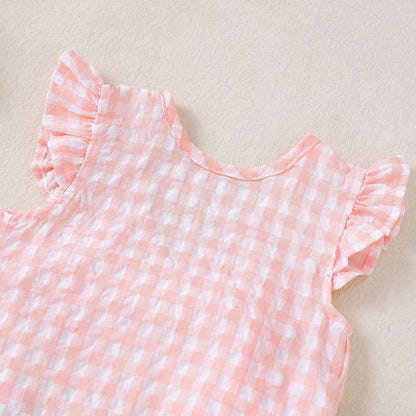 Lottie Gingham Set girls matching set ideal for playdates