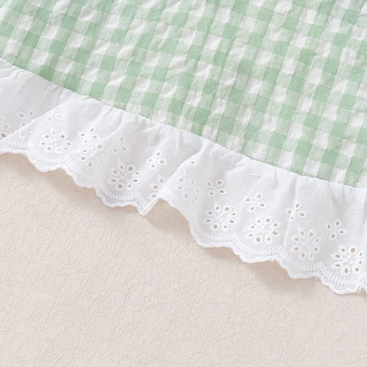 Girls gingham outfit featuring Lottie Gingham Set for weekend trips