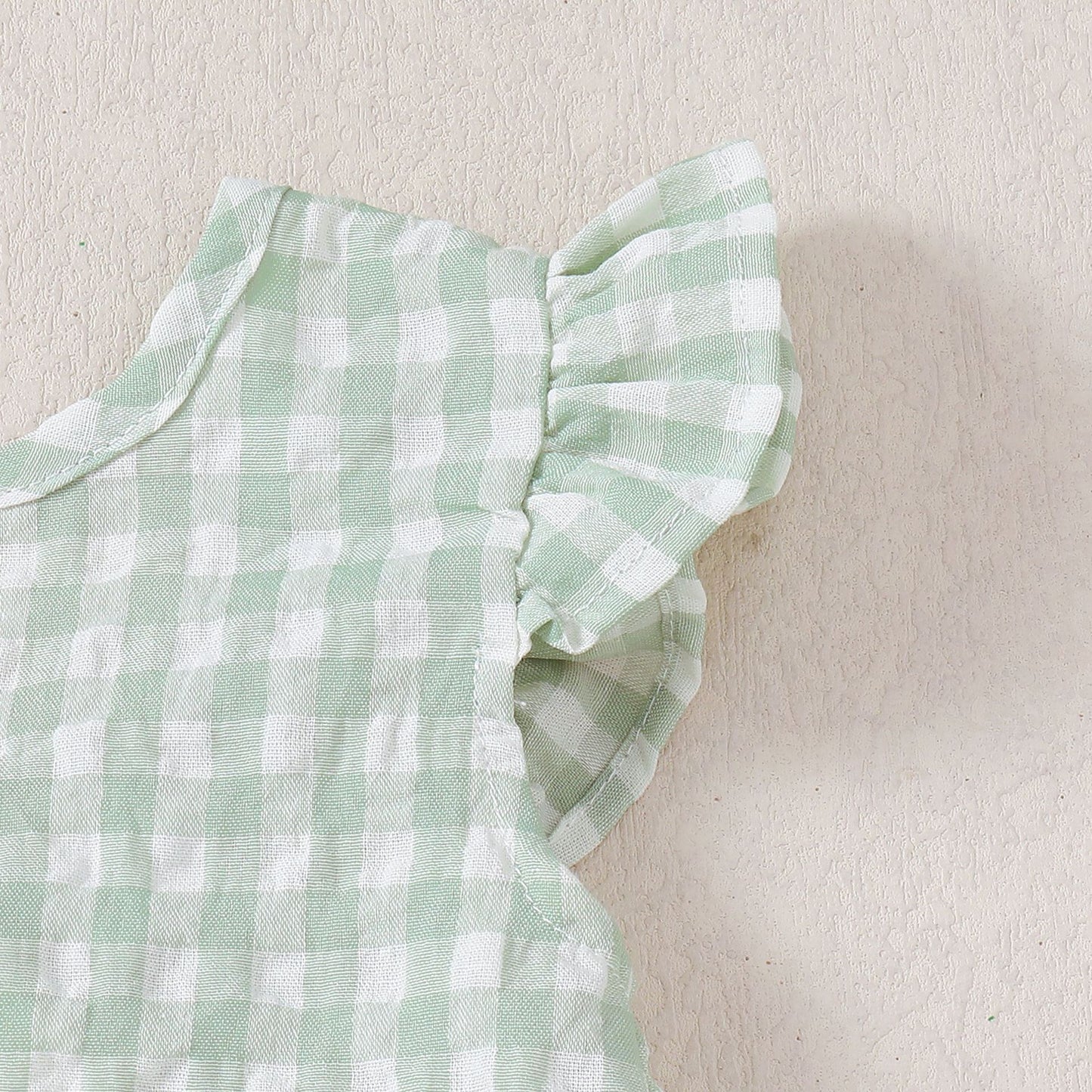 Lottie Gingham Set girls party outfit for vacation days