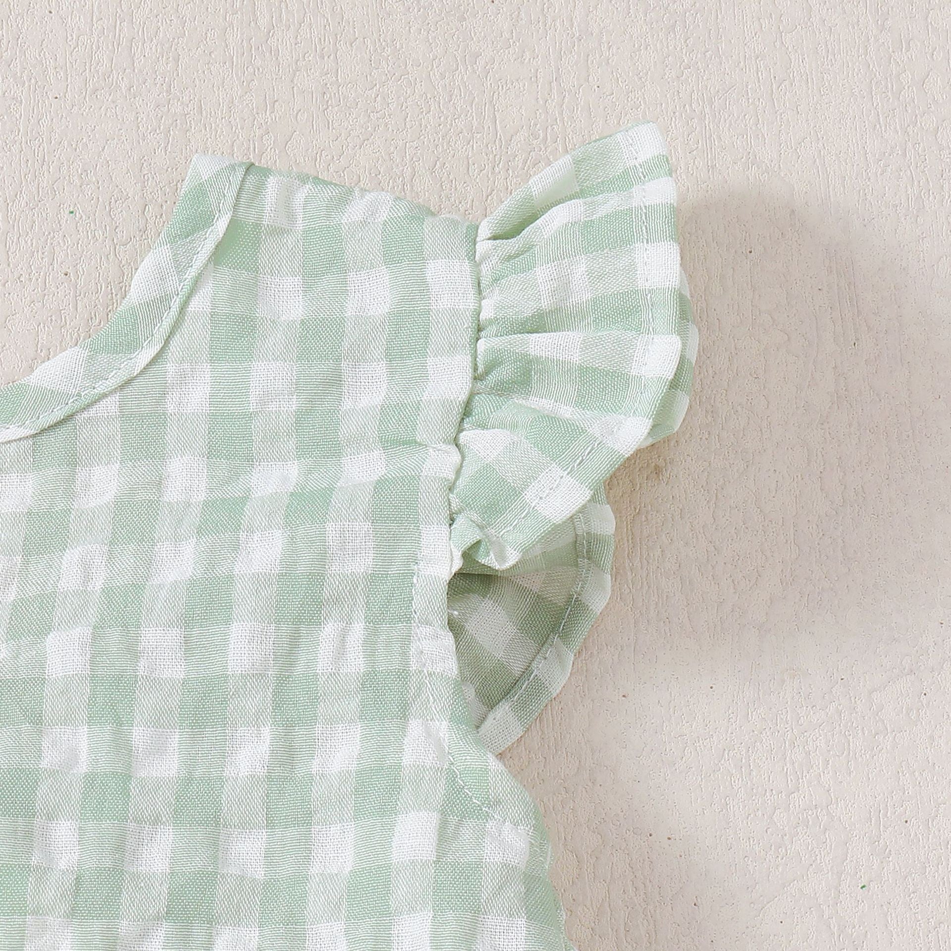 Lottie Gingham Set girls party outfit for vacation days