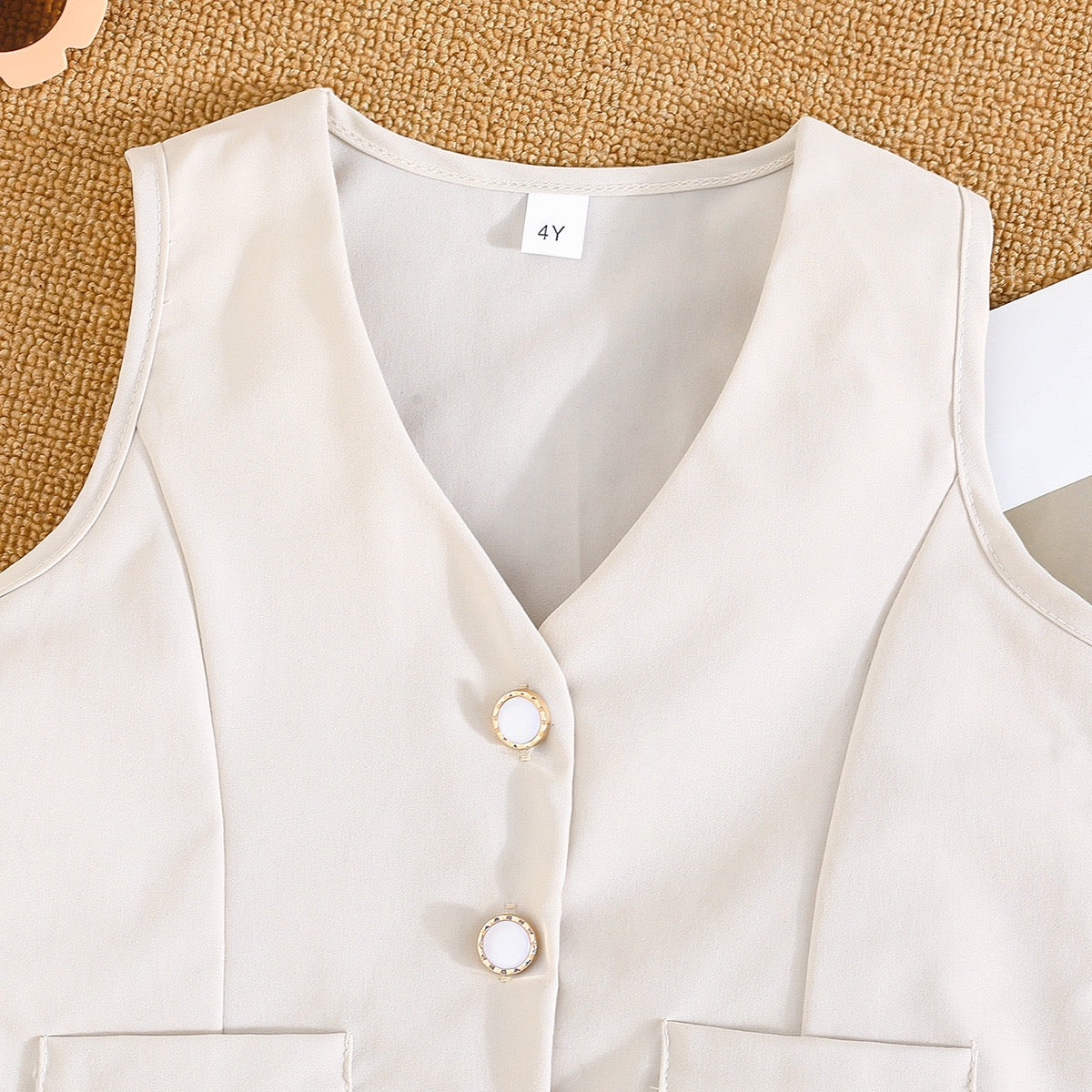 Girls party outfit featuring Ivy Pleated Set for casual celebrations