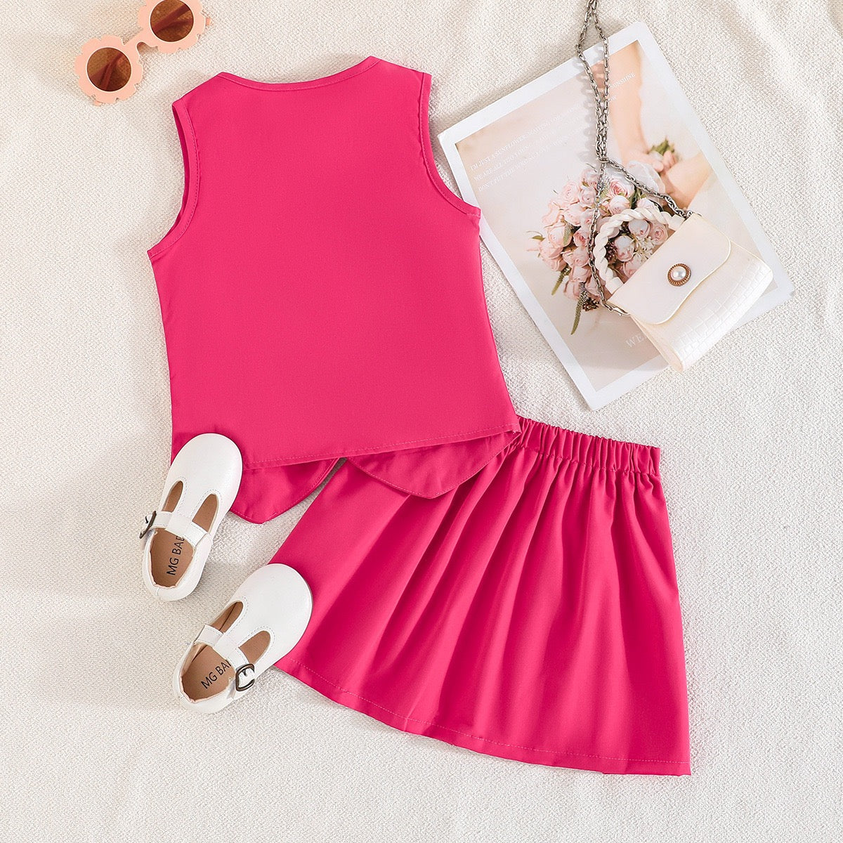 Ivy Pleated Set girls pleated outfit for casual celebrations and vacation days