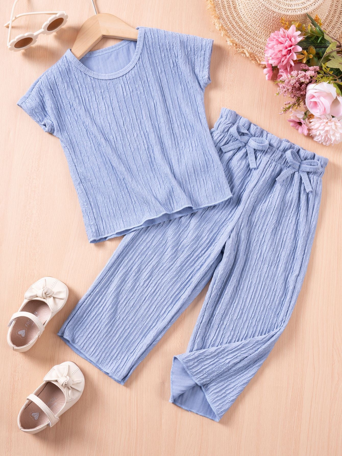 Mila Ribbed Set girls ribbed outfit for everyday wear