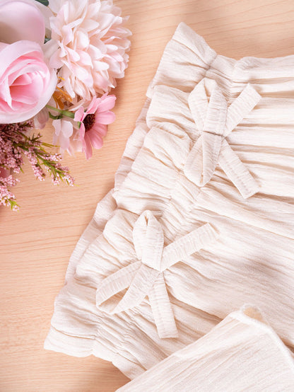 Girls ribbed outfit with Mila Ribbed Set for family photos