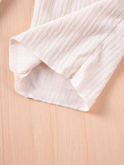 Girls matching set with Mila Ribbed Set for warm weather events