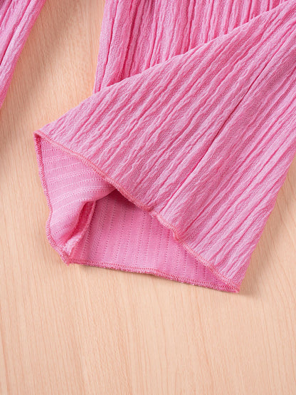 Mila Ribbed Set girls party outfit suited to vacation days