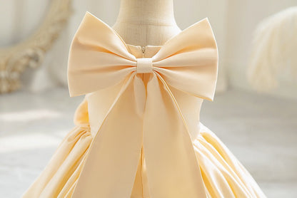 Girls bow party dress with Estelle Bow Dress for weddings and events