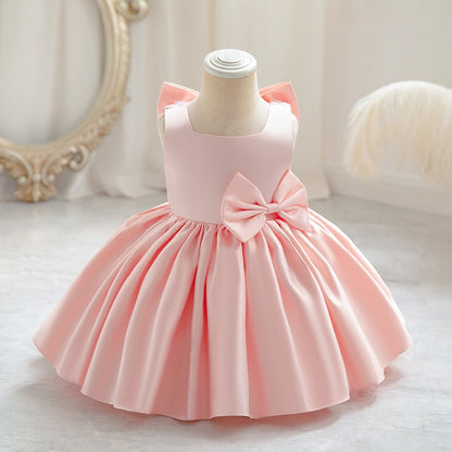 Estelle Bow Dress girls birthday dress suited to holiday celebrations