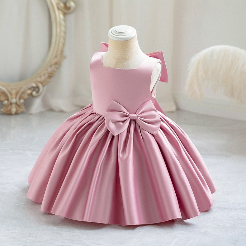 Estelle Bow Dress girls party dress for family photos