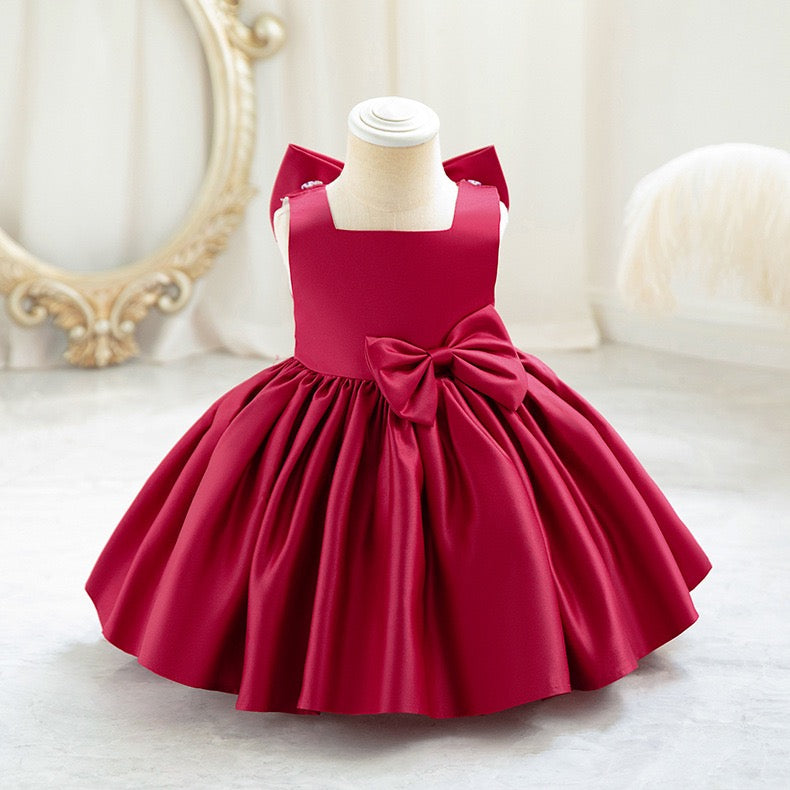 Estelle Bow Dress girls bow party dress for birthday parties