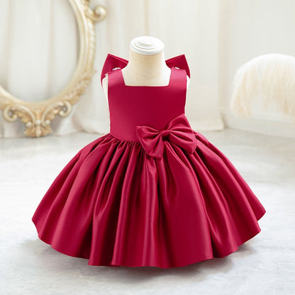 Estelle Bow Dress girls bow party dress for birthday parties