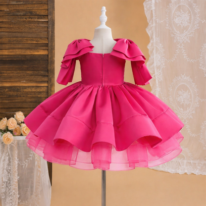 Girls Bow Party Dress