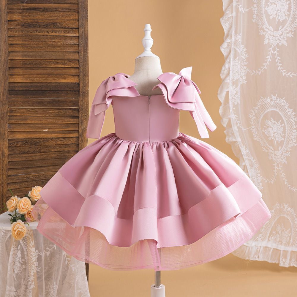Girls Bow Party Dress