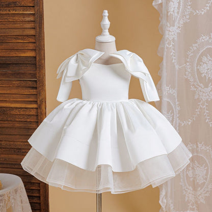 Girls Bow Party Dress