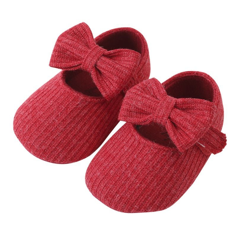 Baby Cotton Mary Jane Crib Shoes