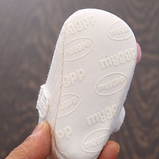 Baby Cotton Mary Jane Crib Shoes