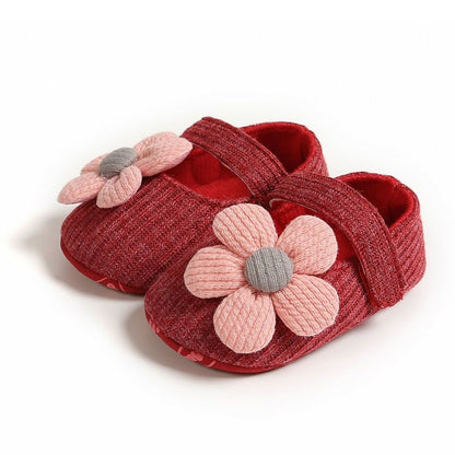 Baby Cotton Mary Jane Crib Shoes