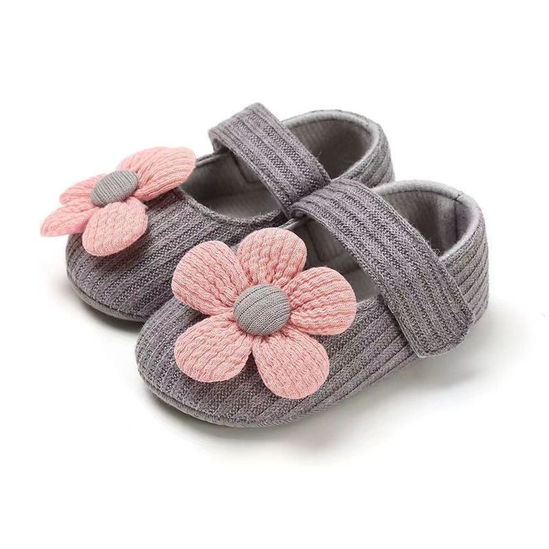 Baby Cotton Mary Jane Crib Shoes