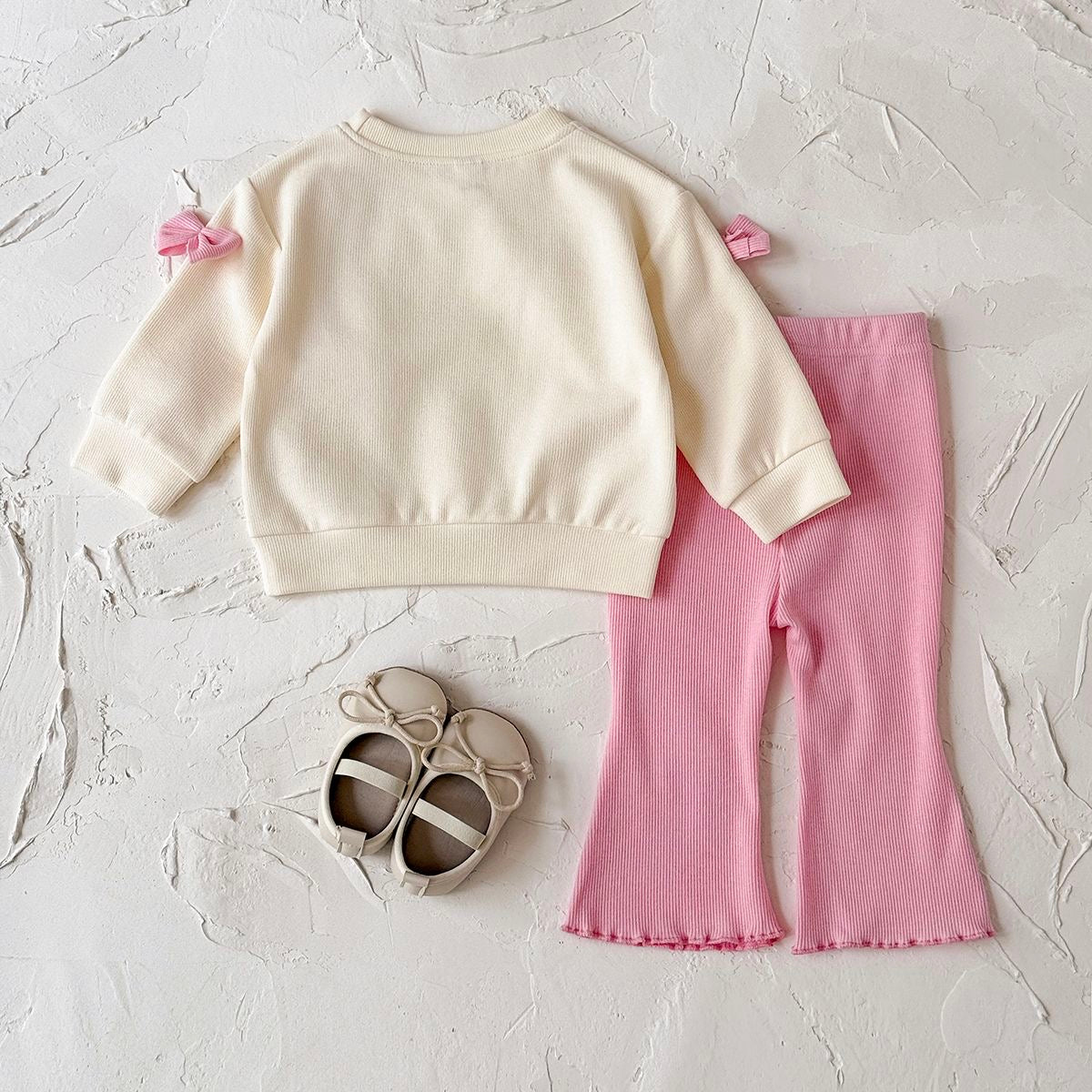 Girls Sweet Bow Flare Set