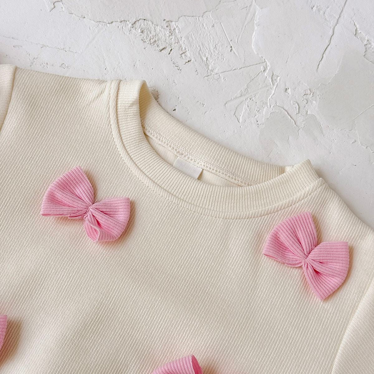 Girls Sweet Bow Flare Set